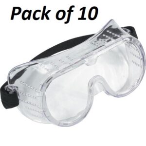 SAFETY GOGGLES - Eye protection - Economy Bulk Buy - Pack of 10