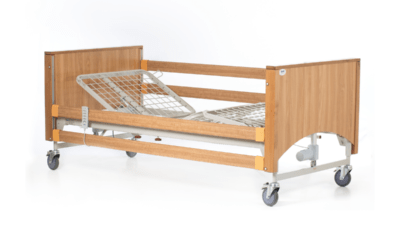 What is the difference between a hospital bed and a domestic profiling bed?
